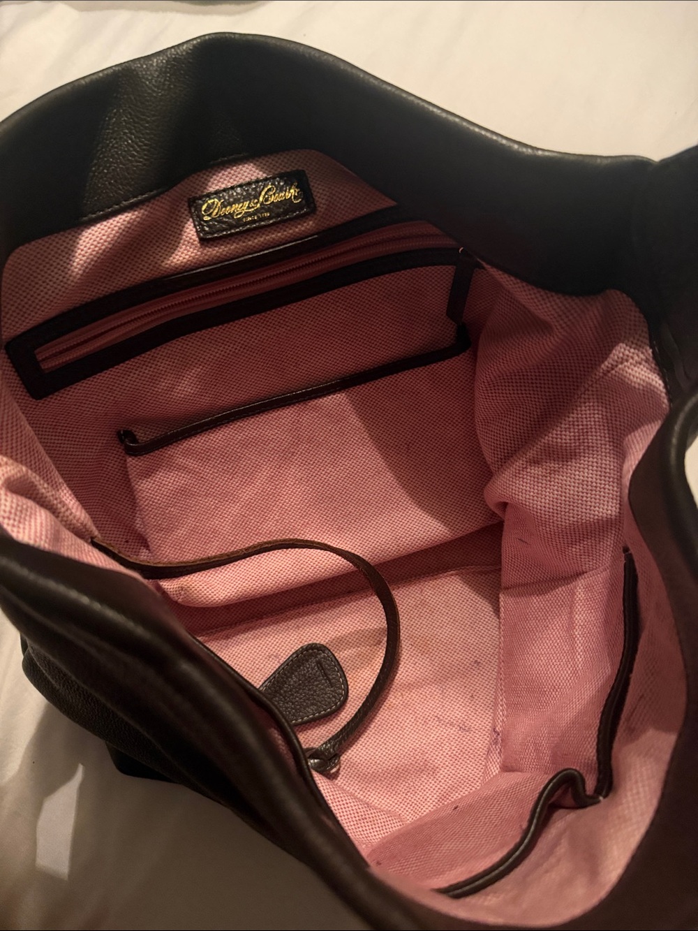 Dooney & Bourke Lucca Leather Hobo Shoulder Bag - Picture 7 of 7